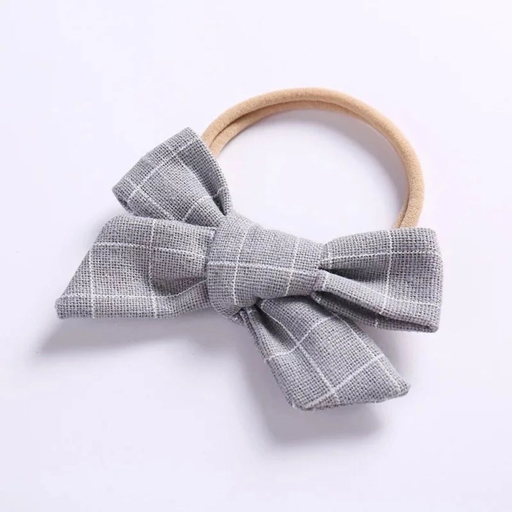 ✨2/$12✨Grey Grid Headband Lucy Sophia